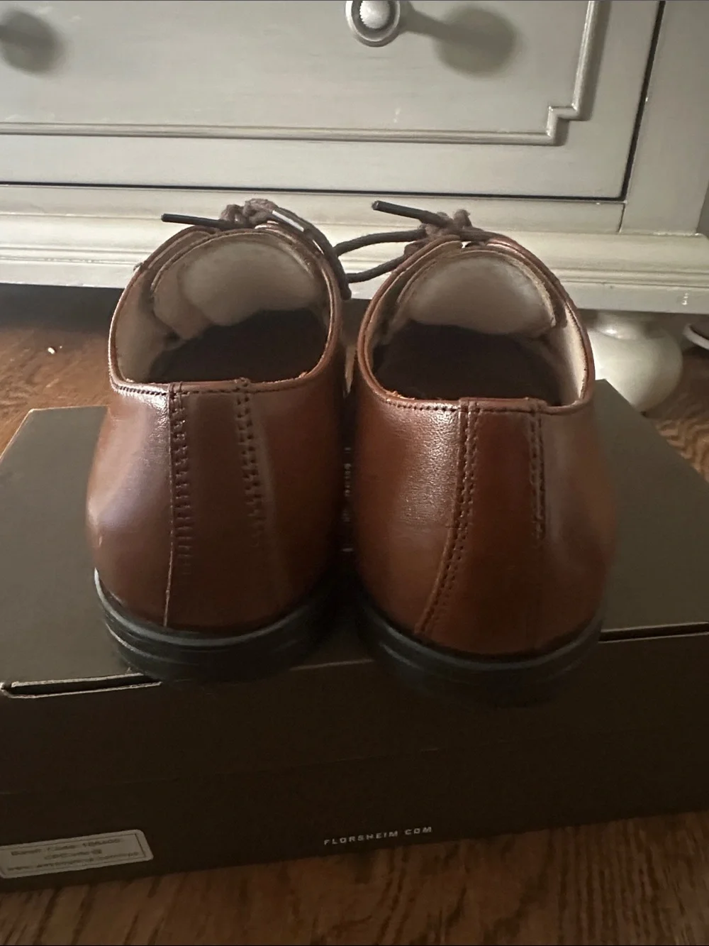 Florsheim Kid’s Brown Cap-Toe Oxford Dress Shoes